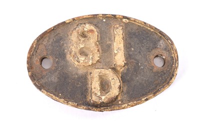 Lot 252 - original Reading Shed Plate 81 D