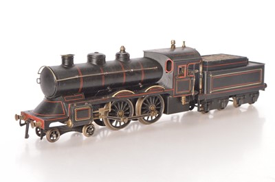 Lot 262 - Bing Gauge 1 Continental outline Loco & Tender lined black