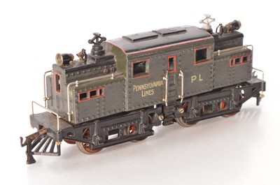 Lot 272 - Bing Gauge 1 American outline Cast iron bodied Pennsylvania Lines overhead electric style Bo-Bo Locomotive