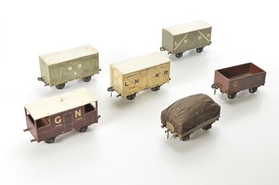 Lot 313 - Bassett-Lowke Gauge 1 Wooden bodied goods wagons (6)