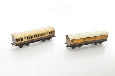 Lot 321 - Carette Gauge 1 pair of LNWR Passenger coaches (2)