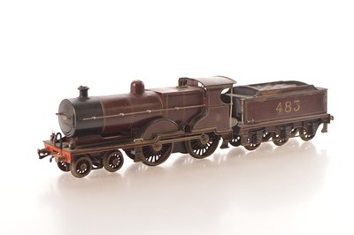 Lot 324 - Bing Gauge 1 4-4-0 Loco & Tender MR lined Maroon class 2P