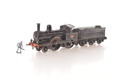 Lot 334 - Commercially built Marklin /Bing Gauge 1 2-4-0 Loco & Tender LNWR lined black Improved Precedent class 'Avon'
