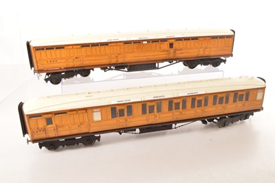 Lot 335 - Fred Newman Gauge 1 pair of LNER Gresley style coaches (2)