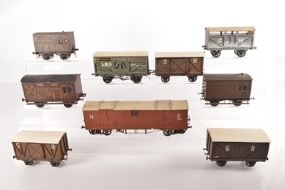 Lot 339 - Scratch/kit and Commercially built group of Goods wagons (9)