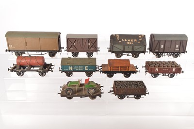 Lot 340 - Scratch and kit built group of Goods wagons (9)