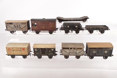 Lot 341 - Scratch and kit built group of Goods wagons (9)