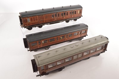 Lot 344 - Scratch/Kitbuilt Gauge 1 group of LNER Coaches (3)