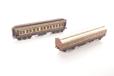 Lot 348 - Kit/scratch built Gauge 1 pair of Wooden bodied coaches (2)