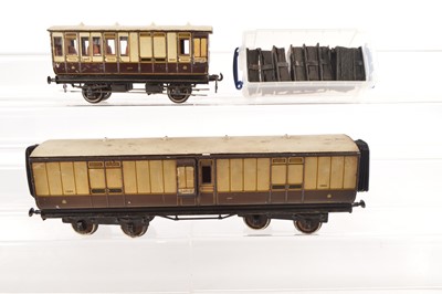 Lot 351 - Carette/Bing Gauge 1 coaches and Corridor connectors (10)