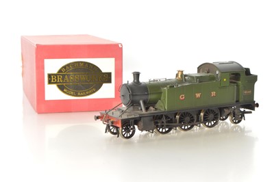 Lot 362 - Bachmann Brasswork (San Cheng - China) Gauge 1 Modern issue 2-6-2 GWR weathered green class 45xx Prairie Tank Loco