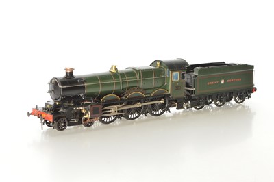 Lot 369 - Aster or similar modern issue Gauge 1 (1/32nd scale) 4-6-0 Loco & Tender GWR lined green Castle class 'Kingswear castle'