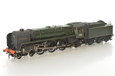 Lot 370 - Accucraft Gauge 1 (1/32 Scale) modern issue 4-6-2 Loco & Tender BR lined green Britannia Class 7 'Morning Star'