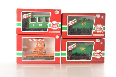 Lot 440 - LGB "Toy Train" Wagons, Coach and Catenary Tower Wagon (4)
