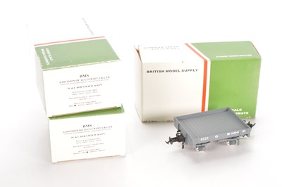 Lot 458 - BMS Accucraft W & L Bolster and Plank Wagons (3)
