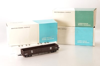 Lot 481 - Accucraft BMS L&B 45mm Goods Wagons (3)