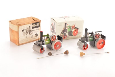 Lot 497 - Two boxed Mamod live Steam Rollers (2)