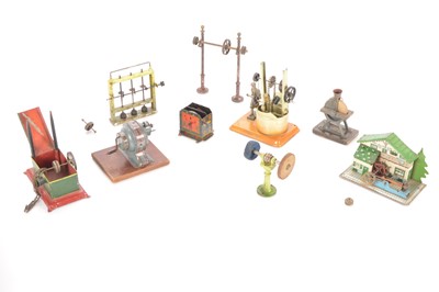 Lot 527 - An assortment of Steam Engine and Flywheel-motor Accessories by various makers (9)