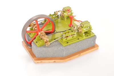 Lot 529 - An 'Argo' Horizontal Twin-Cylinder Steam Engine by Albert Ranaldi