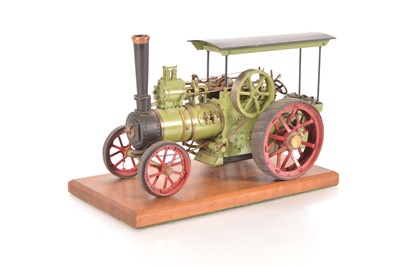 Lot 531 - A 3/4" scale kit-built Steam Traction Engine and plinth (2)