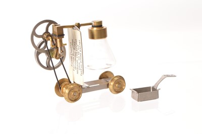 Lot 545 - A live Steam solid-fuel-fired Lutz Hielscher 'Draisine' OO/HO Gauge 4-wheeled 'Locomotive'