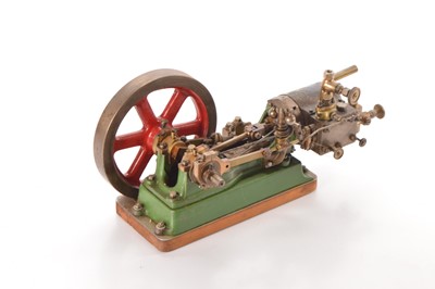 Lot 554 - Single cylinder Horizontal Steam engine