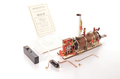 Lot 555 - Maxwell Hemmens/ John Burrell Twin 3/8" Marine engine and boiler