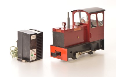 Lot 560 - JD Models 45mm Gauge 1 (Gauge adjustable) 0-4-0 Hunslet 0-4-0 Diesel shunter in maroon and black named 'Rosapenna'