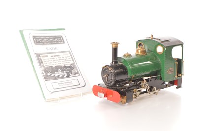 Lot 565 - Roundhouse engineering 45mm  Gauge 1 0-4-0 green saddle Tank type Loco 'Katie'