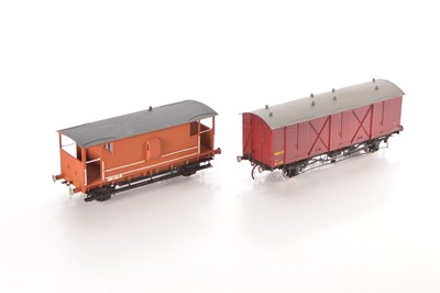 Lot 578 - WEP Gauge 1 Kit built pair of Goods wagons (2)