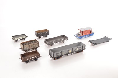 Lot 584 - Scratch/Kit and commercially built Gauge 1 Goods wagons (10)