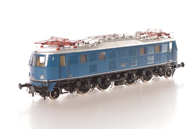 Lot 588 - F.M. Models for J & M Models (Dorset) Gauge 1 class E18 overhead Electric Style DB Blue Locomotive