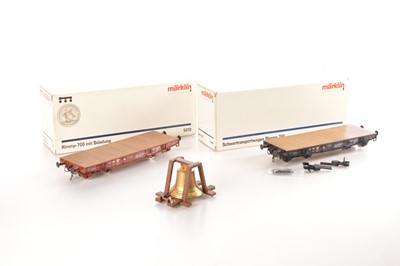 Lot 596 - Marklin Gauge 1 pair Continental Freight cars (2)
