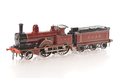 Lot 598 - Aster Hobbies Gauge 1 1/32 scale 2-4-0 Loco & Tender LMS lined maroon  Jumbo 'Novelty'