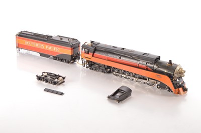 Lot 603 - Aster Hobbies Gauge 1 1/32 scale American outline 4-8-4 Loco and Tender Southern Pacific Daylight livery class GS4