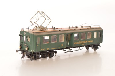 Lot 607 - J & M Models (Dorset) Gauge 1 continental outline Lotschberg Passenger coach