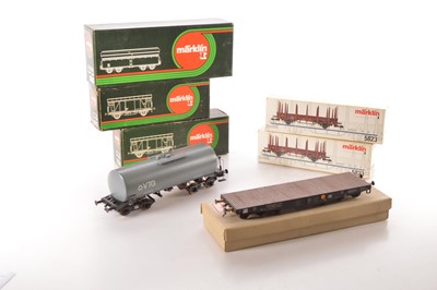 Lot 613 - Marklin and other manufacturers gauge 1 continental outline Rolling stocks (7)