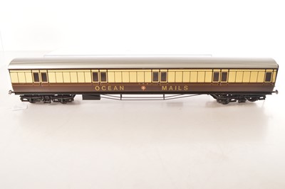 Lot 617 - Custom Carriages or similar Gauge 1 (10mm scale) GWR Ocean mails coach