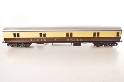 Lot 618 - Custom Carriages or similar Gauge 1 (10mm scale) GWR Ocean mails coach