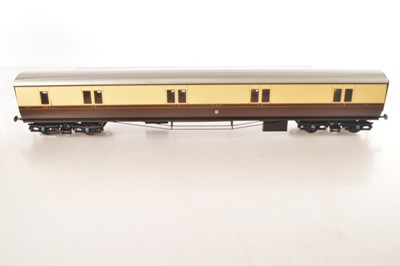 Lot 619 - Custom Carriages or similar Gauge 1 (10mm scale) GWR Full brake coach