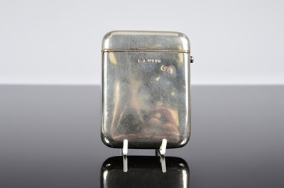 Lot 372 - A Victorian silver small calling card case