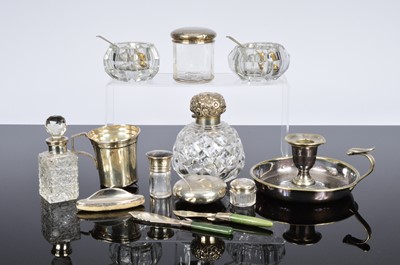 Lot 414 - A small collection silver and other items