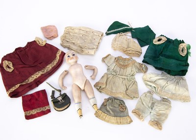 Lot 1181 - A small German all-bisque doll
