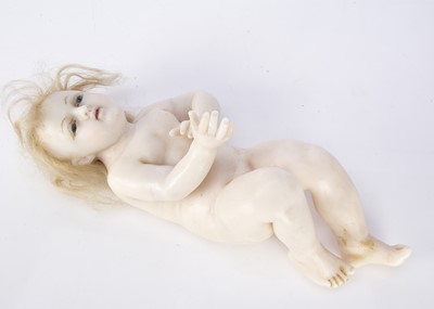 Lot 1202 - A poured wax Christ Child circa 1900