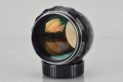 Lot 54 - A Minolta MC Rokkor-PG 58mm f/1.2 Lens