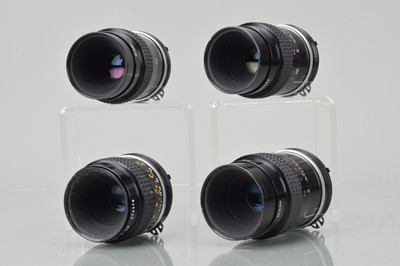 Lot 129 - Four Nikon Micro Nikkor 55mm f/2.8 Ai-S Lenses