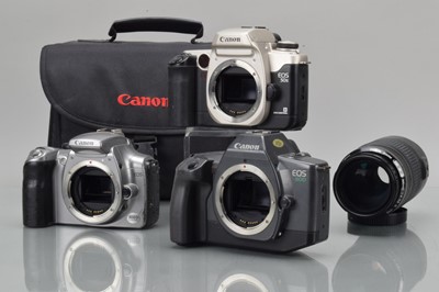 Lot 231 - A Canon EF 70-300mm f/4-5.6 IS USM Lens and Canon Camera Bodies