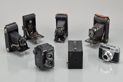 Lot 297 - Box and Folding Cameras