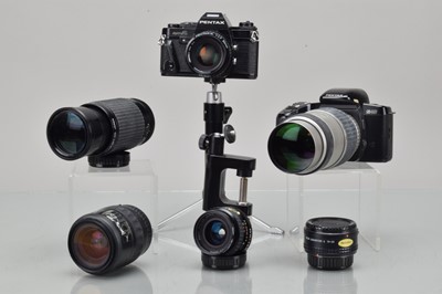 Lot 315 - Two Pentax SLR Cameras
