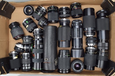 Lot 393 - Two Trays of Zoom Lenses